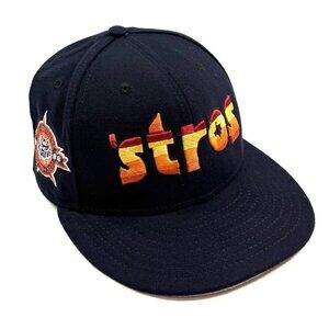 New Era 59FIFTY Houston Astros Astrodome Navy Orange Retro Logo Fitted 7 1/8